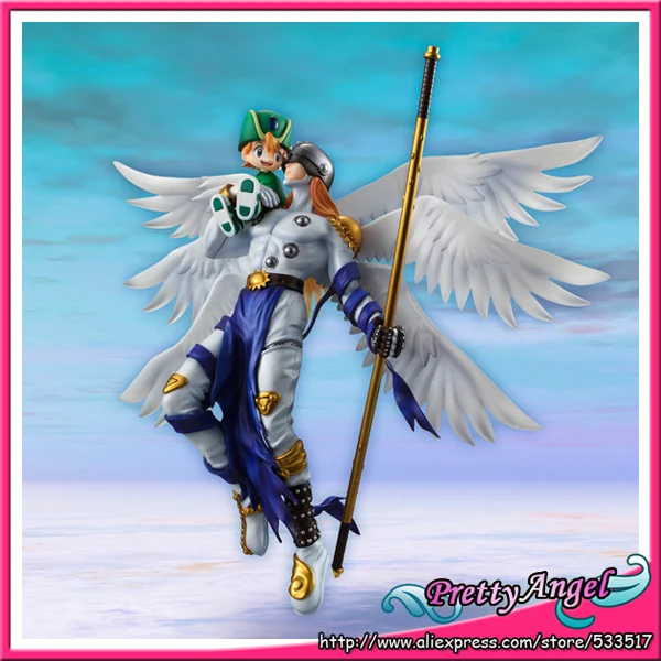 

PrettyAngel - Genuine Megahouse Limited Edition G.E.M Series Digimon Adventure Angemon & Takeru Takaishi PVC Action Figure