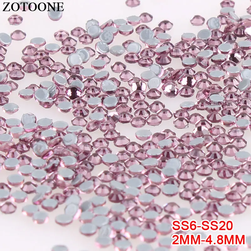 ZOTOONE светильник-Фиолетовое Стекло наклейки со стразами для украшения одежды