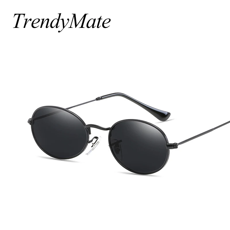 

Small Oval Sunglasses Women Retro Red Eyewear Vintage Glasses Gold Metal Frame Mirror Points Round Rose Gold Sun Glasses 1511T