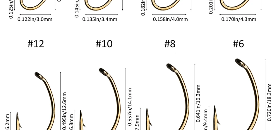 Goture 120 шт. Высокоуглеродистая Сталь Крючки для ловли нахлыстом сухие/Нимфа крюк для завязывания мух с водонепроницаемыми магнитными компонентами коробка