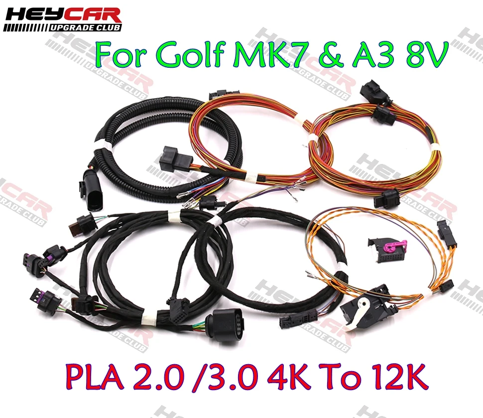 

Auto Parking PLA 2.0 /3.0 4K To 12K Install Harness Wire For VW Golf MK7 Audi A3 8V