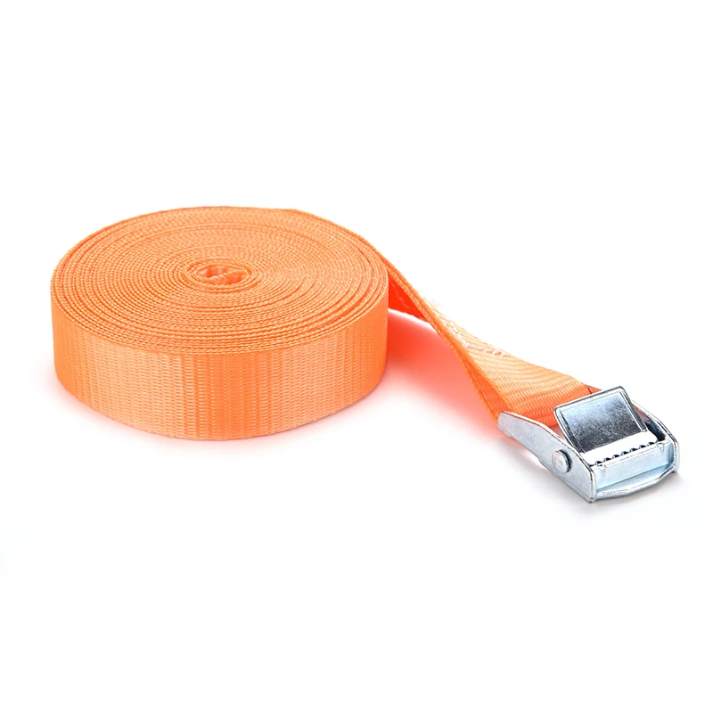 

1PCS High Quality 1M Long Metal Cam Buckle Tie Down Safe Nylon Quick Lock Strap Heavy Luggage Cargo Lash Belt Home Use