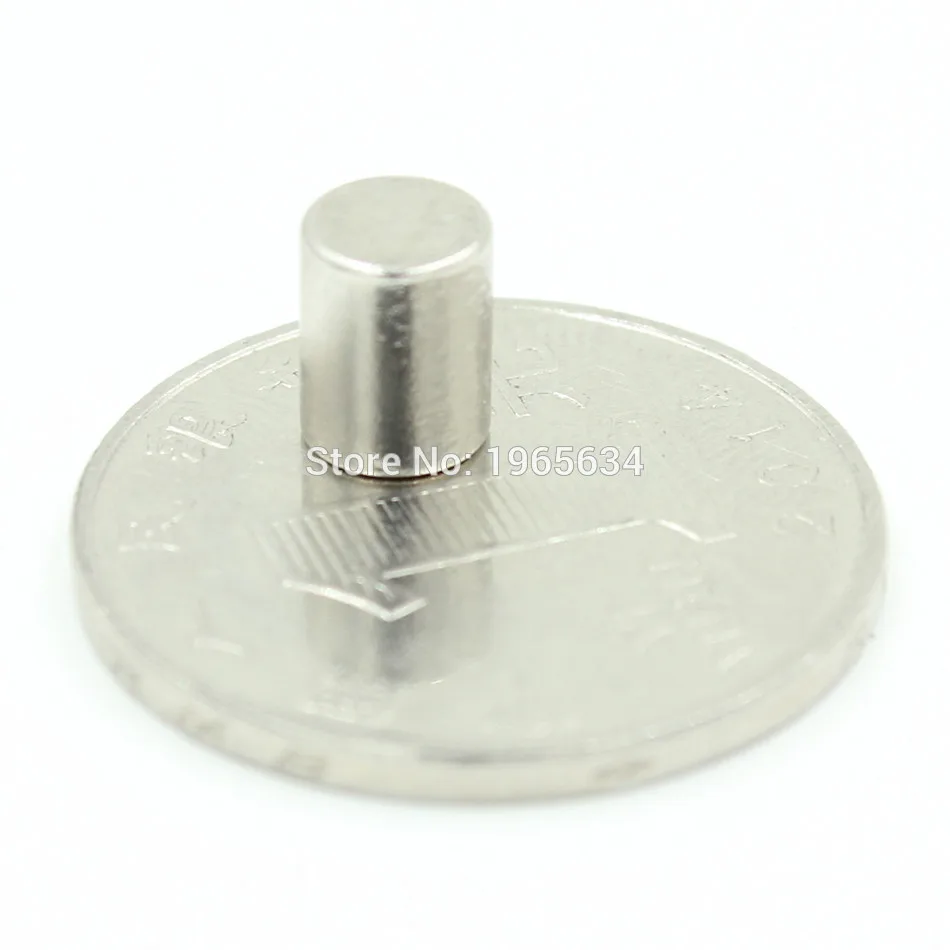 100 шт. Неодим N35 диаметр 5 мм X 7 мм сильные магниты маленький диск NdFeB редкоземельный для ремесленных моделей холодильник торчащий Магнит 5x7 мм