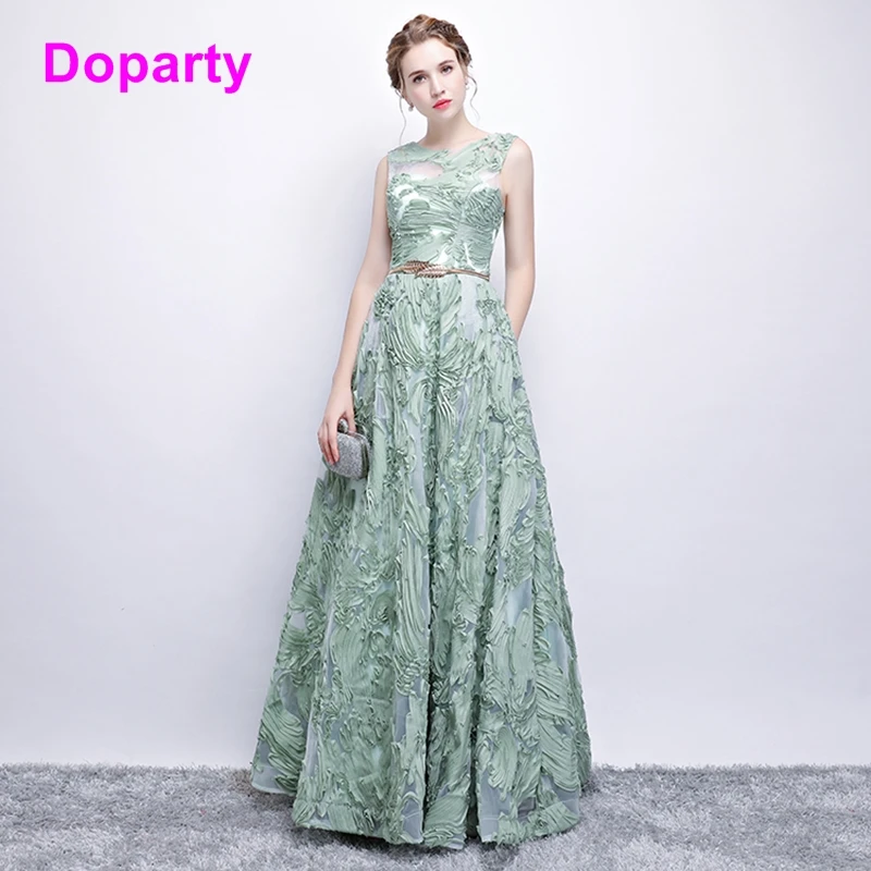 

Doparty X4 2019 formal women turquoise luxury floor length emerald green engagement wedding guest elegant long party dresses