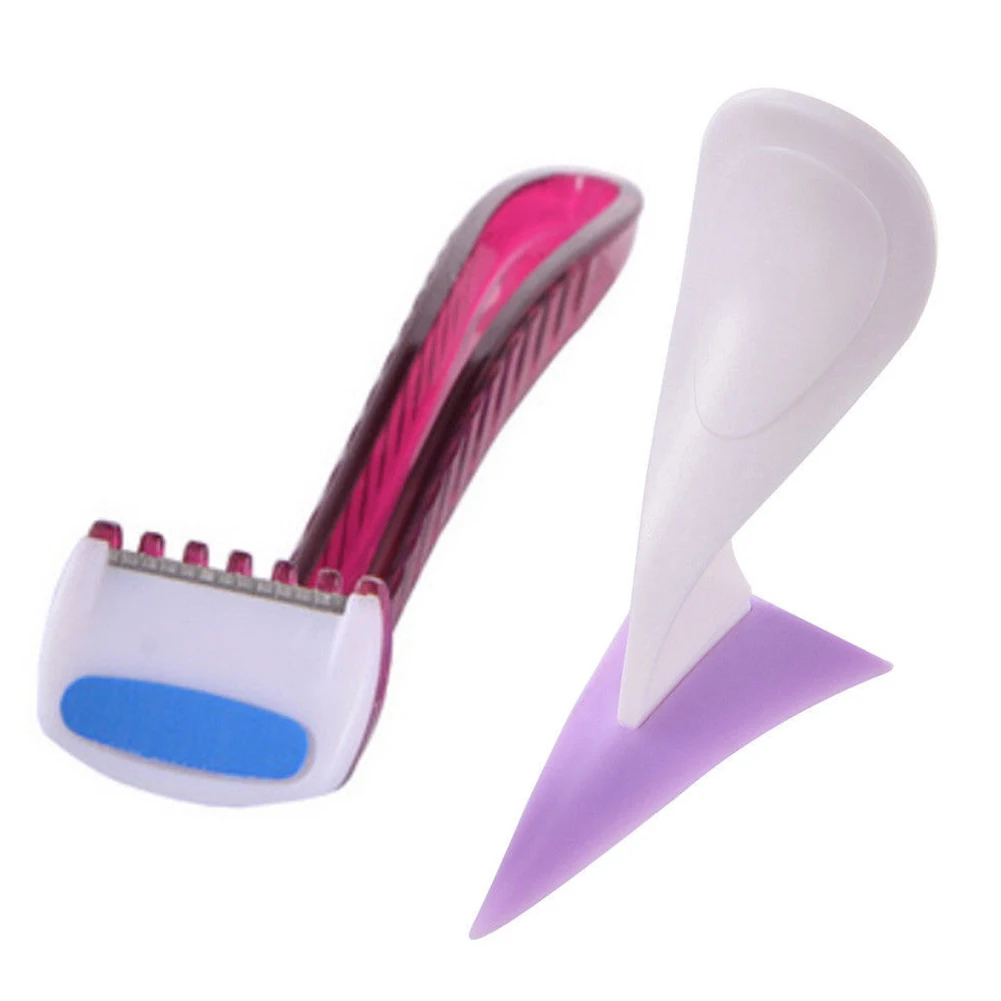 

Pubic Shaving Stencil Line Trimmer Privates Razor Silicone Heart Intimate Sexy Shaping Tool Triangle Bikini Female Secret