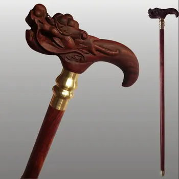 

The old man cane cane leading high-grade mahogany red sandalwood wood stick slip Walker Bold Extended