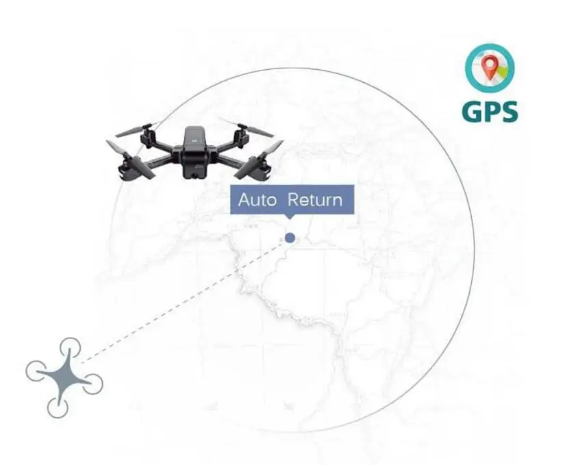 SJRC Z5 Дрон с камерой 1080P GPS 2 4G/5G Wifi FPV удержание высоты Квадрокоптер Follow Me RC vs E58 X12