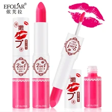 EFOLAR бренд Yan Hong first love Макияж для губ блеск для губ двойная головка блеск для губ сочетание увлажняющий водонепроницаемый