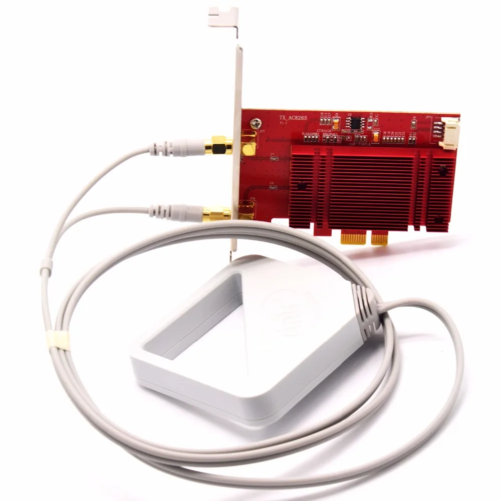 WTXUP беспроводной AC 8265 802.11AC 867 Мбит/с Настольный PCi e Wi Fi адаптер с антенной для Intel