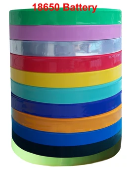 

7M Red Yellow Dia 18.5mm Width 29.5mm 18650 Battery Pack Wrap Sleeve Insulation PVC Heat Shrinkable Tubing Shrink Tube