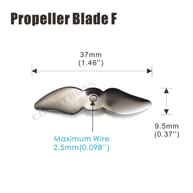 10pcs Stainless Steel Pointed Propellers,Propeller Blade,Chopper