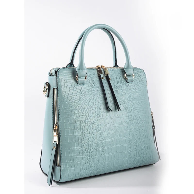 

2018 High Quality New Fashion PU Leather Ladies Double Zipper Saffiano Bag Tote Shoulder Bag Women Handbags Female HD6562-1