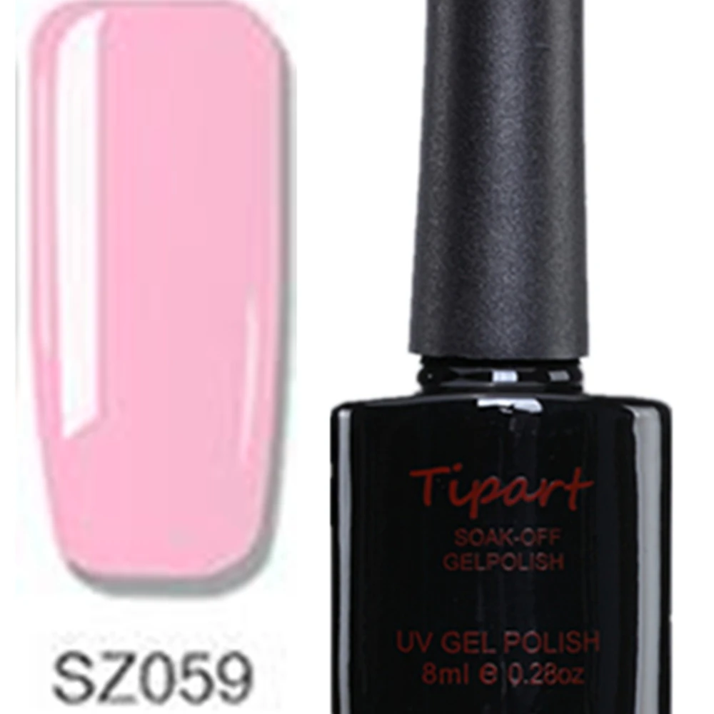 

Tipart gossamer 8ML UV Gel Nail Polish Polygel Sequins Nail Gel Polish Nude Color Gel Varnish Soak Off top coat