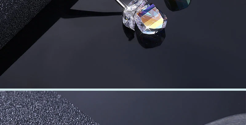 Новые асимметричные ювелирные изделия из кристаллов Swarovski, висячие серьги для женщин, настоящее Серебро S925 пробы, свадебные подарки