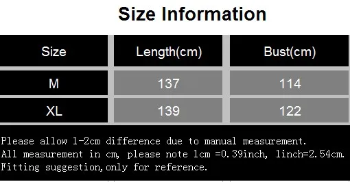 Black size
