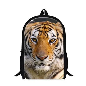 

Dispalang Tiger Head 3D Prin Backpack For Boys Animal Children School Bags For Teenagers Rucksack Promotion Shoulder Book Bags