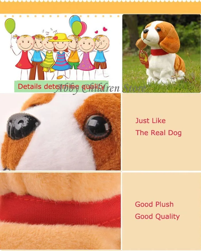 Controle de Som Animais de Estimação Eletrônicos para Crianças Abbyfrank Cães Eletrônicos Interativos Robô Cão Latir Levantar Andar Brinquedos 13 High Quality Brinquedos e hobbies