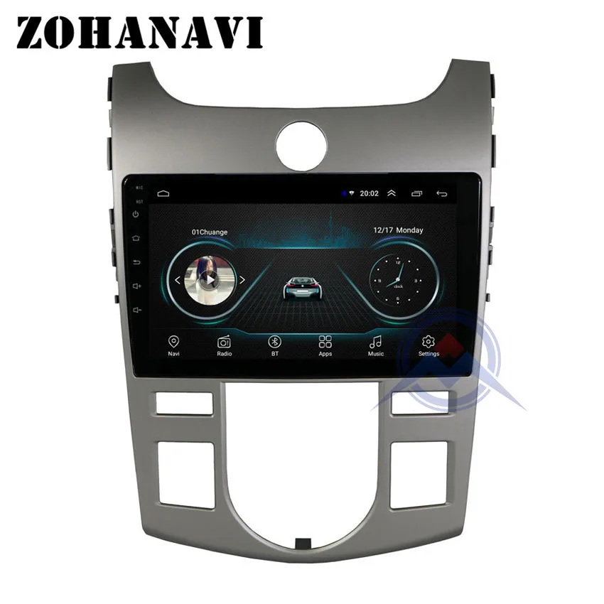 Best ZOHANAVI 9 inch Android 9.0 2.5D Car DVD GPS for KIA Forte Cerato 2008-2014 car Radio GPS navigation head unit build in wifi 3