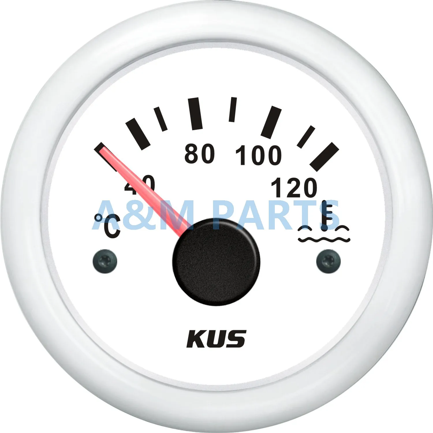 KUS Marine/Boat Water Temperature Gauge Waterproof Temp Meter Car RV