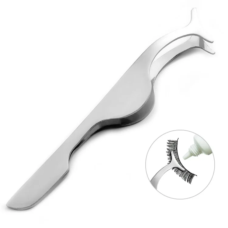 

10 pcs/lot False Eyelash Tweezers Fake Eye Lash Applicator Eyelash Extension Curler Nipper Auxiliary Clip Clamp Makeup Forceps