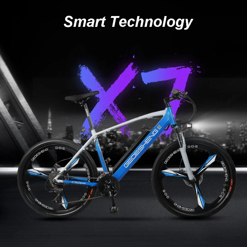 26 bicicleta de montaña eléctrica MTB 48 V batería de litio 27 velocidades variable batería de litio macho inteligente bicicleta eléctrica