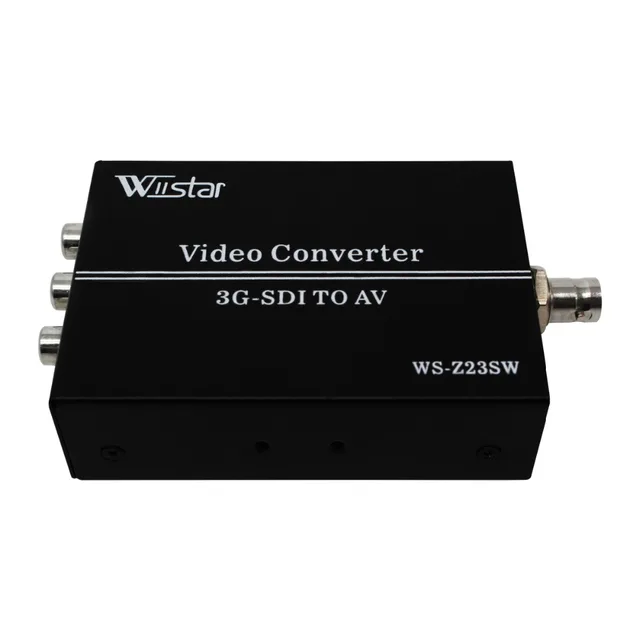 $US $34.95  Wiistar 3G HD SDI to AV Converter BNC to RCA Adapter Audio Scaler Up to 1080P Support LPCM 2.0 for 