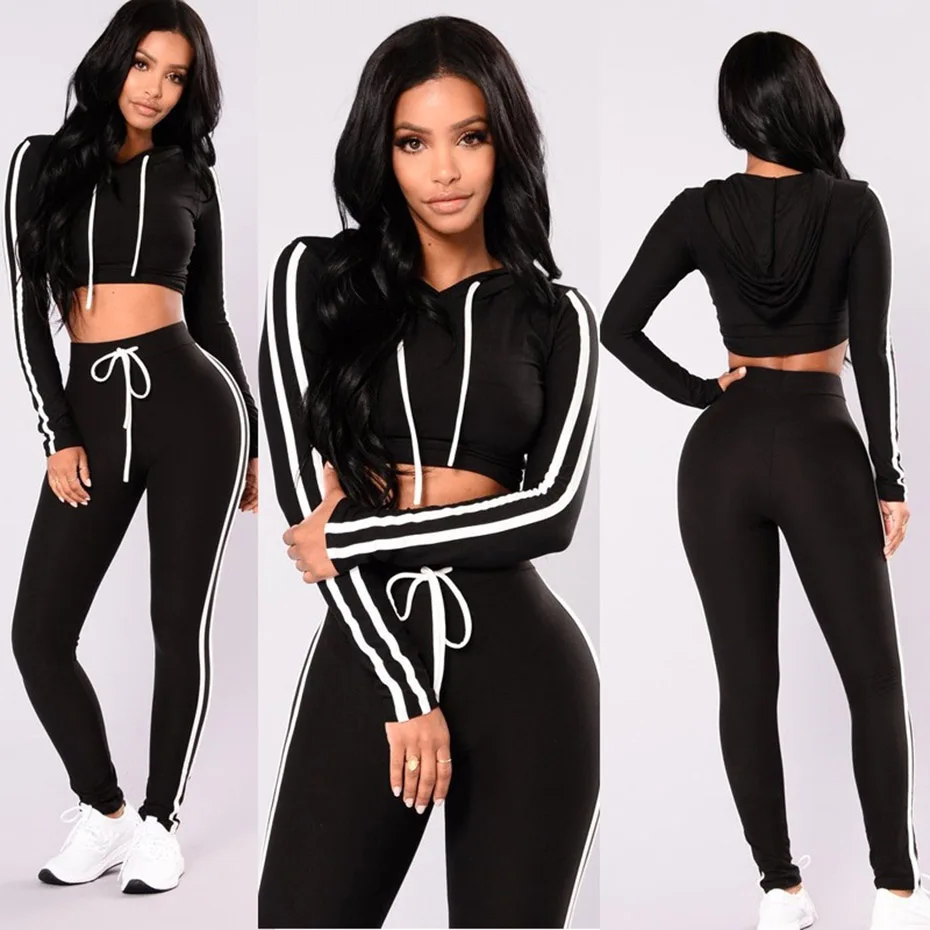 Zogaa Hot Sale Fashion Hot Sexy Print 2-Pieces Sequined Sets Women Full Sleeve Hooded Jumpsuits Lady Skinny 2-Color Jumpsuits Zogaa Hot Sale Fashion Hot Sexy Print 2-Pieces Sequined Sets Women Full Sleeve Hooded Jumpsuits Lady Skinny 2-Color Jumpsuits