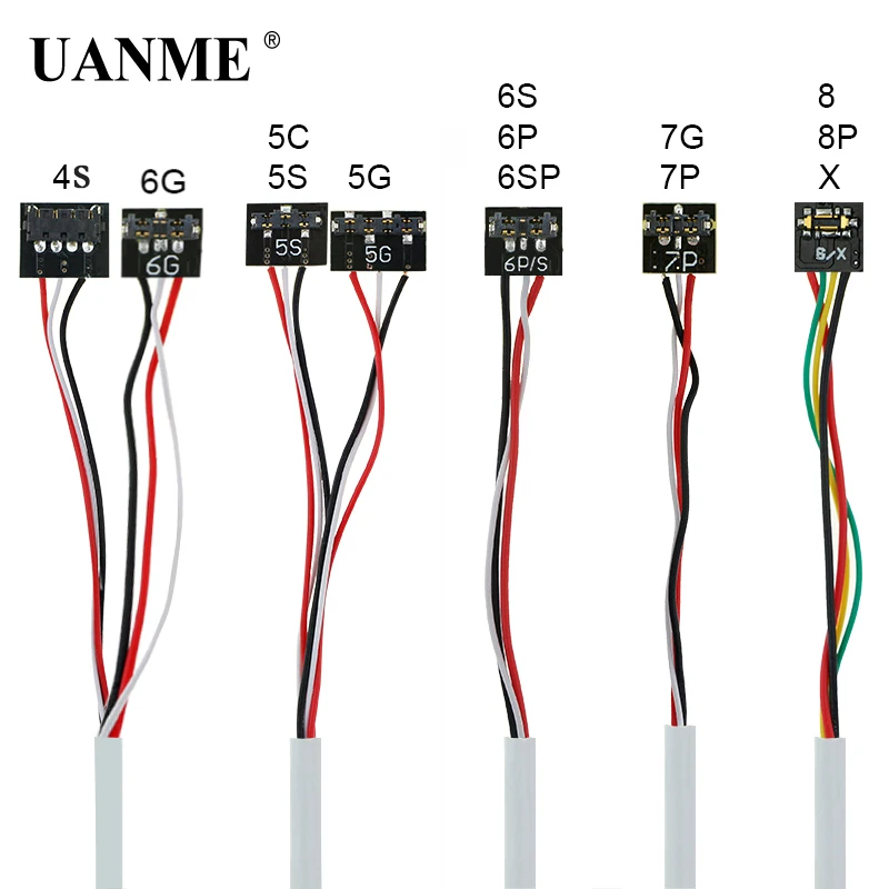 UANME профессиональный источник питания постоянного тока для телефона, Тестовый Кабель для iPhone 4S/5G/5S/5C/6/6s/6 p/6s p/7/7 p/8/8 p/8X инструменты для ремонта