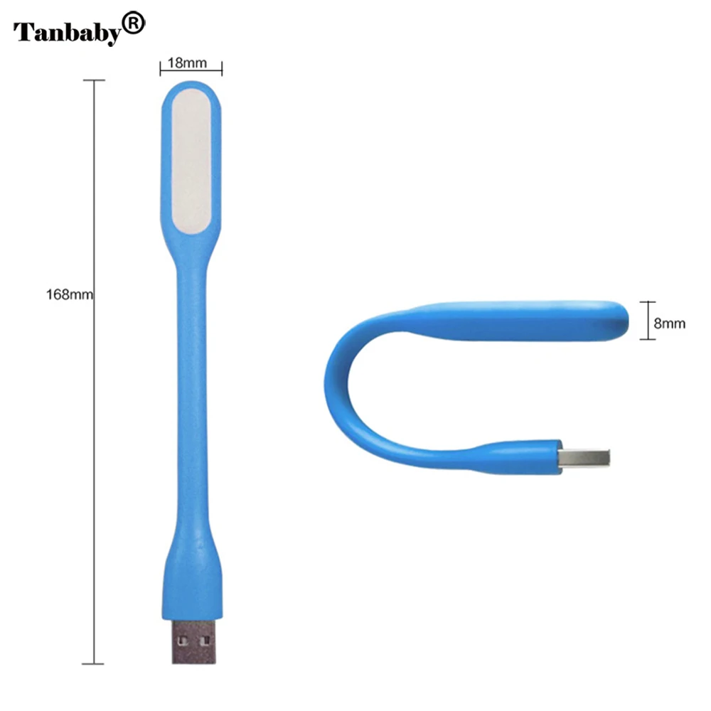 USB СВЕТОДИОДНЫЙ светильник 1 Вт белый мягкая Светодиодная лампа Гибкий