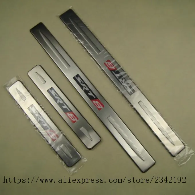 LED Light Illuminated Door Sill Scuff Plate for Chrysler SRT8 200C 300