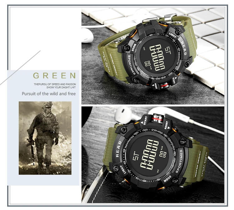 luxury brand READ LED digital wristwatches for men waterproof shock resist military watch free shipping 2018 (17)