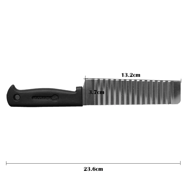 Картофель фри из нержавеющей стали кухонная принадлежность для резки зубчатое лезвие легко нарезки Банан Фрукты Картофель волна нож измельчитель