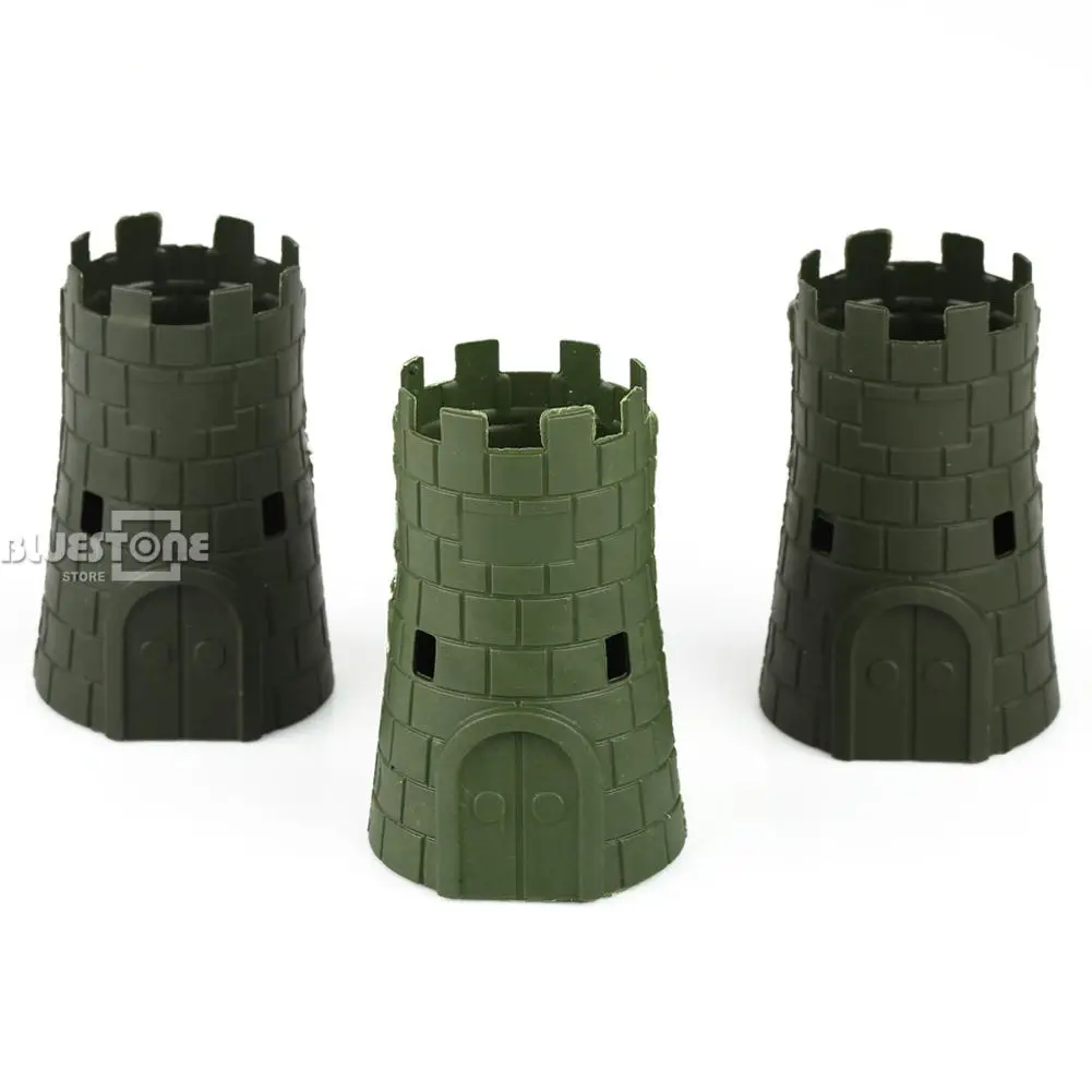 3pcs Set Military Blockhouse Turret Model Plastic font b Toy b font Accessories