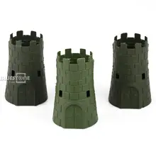 3pcs Set Military Blockhouse Turret Model Plastic font b Toy b font Accessories