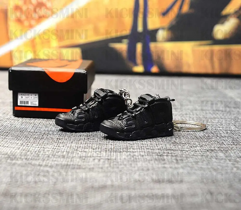

dropshipping Air Force 1 black sneaker keychains 1/6 SCALE 3D Mini Sneaker JORDAN keychain doll accessory