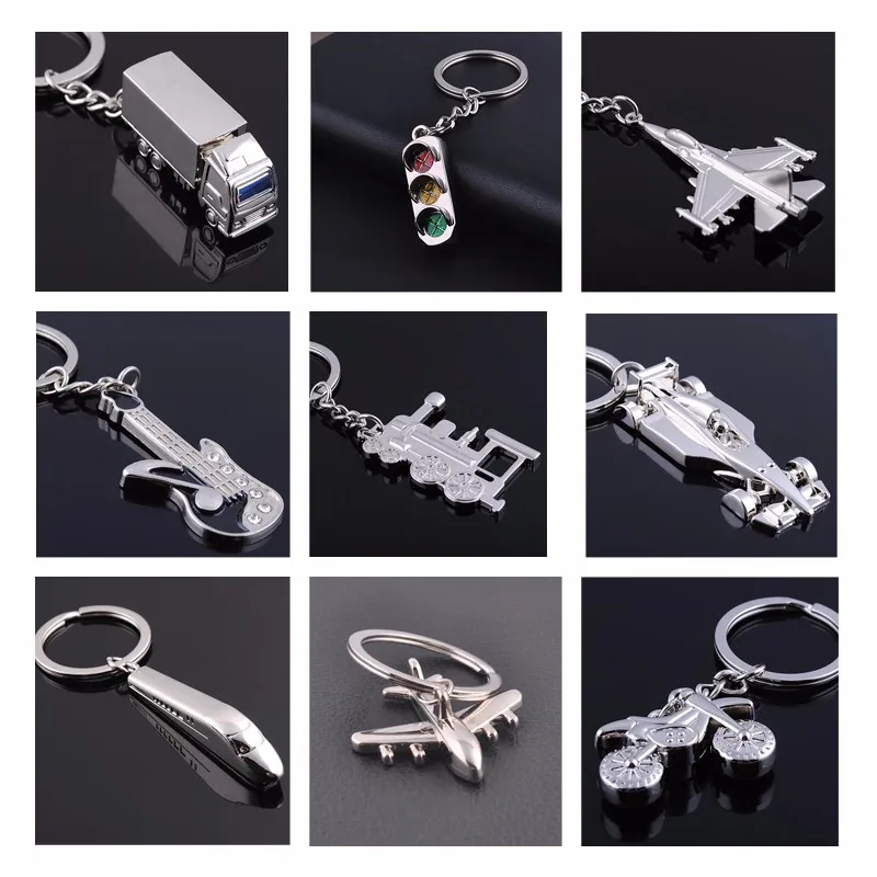 3D World Cup Metal Gift Keychain Motorcycle Aircraft Train Key Ring Jewelry Car Key Chain Game Key Holder Souvenir chaveiro para 1