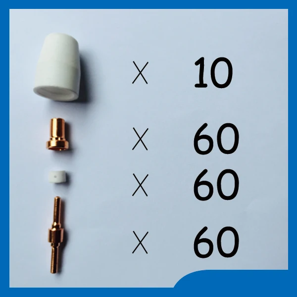 

Russian warehouse delivery PT31 LG40 Plasma Cutting Cutter Torch Consumables Extended Nozzle TIPs Fit CUT40 CUT50D CT312, 190PK