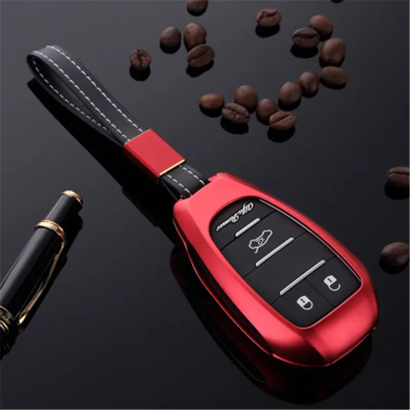 

High Quality Car Aluminium Alloy Key Holder Cover Case bag For Alfa Romeo Giulia Stelvio Key Protection Hols Car Styling gift