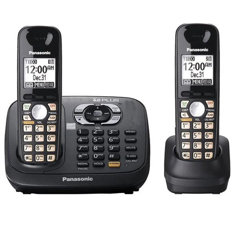 Digital Cordless Phone With Answer Machine Handfree Voice Mail Backlit