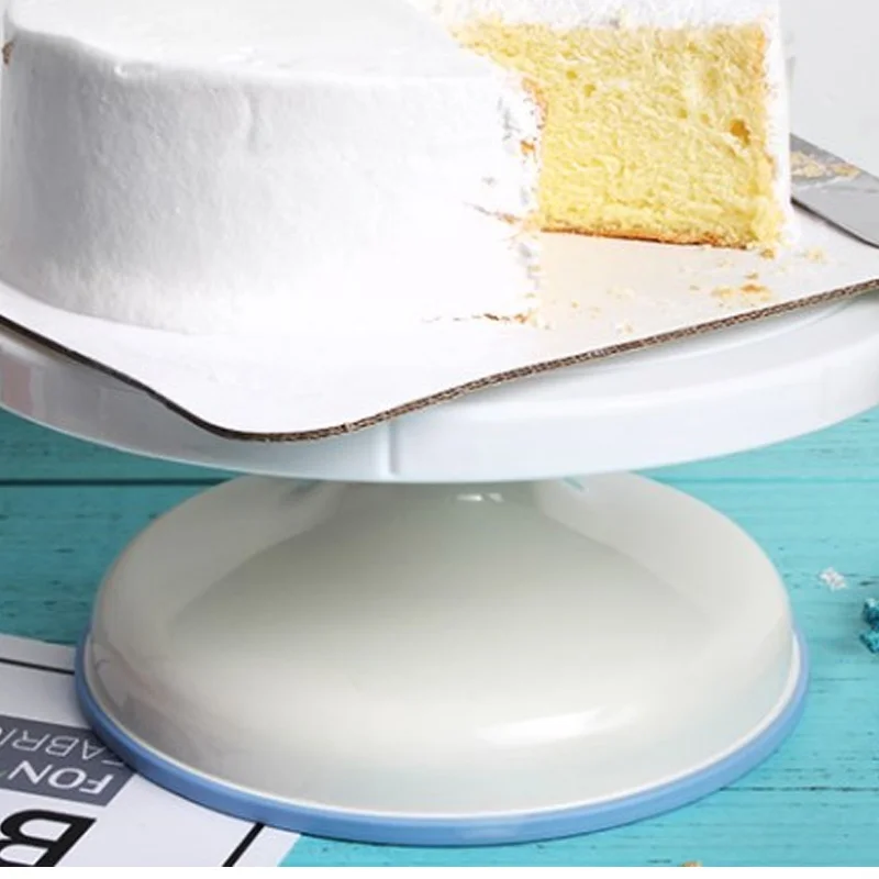 Пластиковый поворотный стол для торта, нескользящая подставка для выпечки, вращающаяся подставка для торта, кухонные принадлежности, инструмент для украшения выпечки