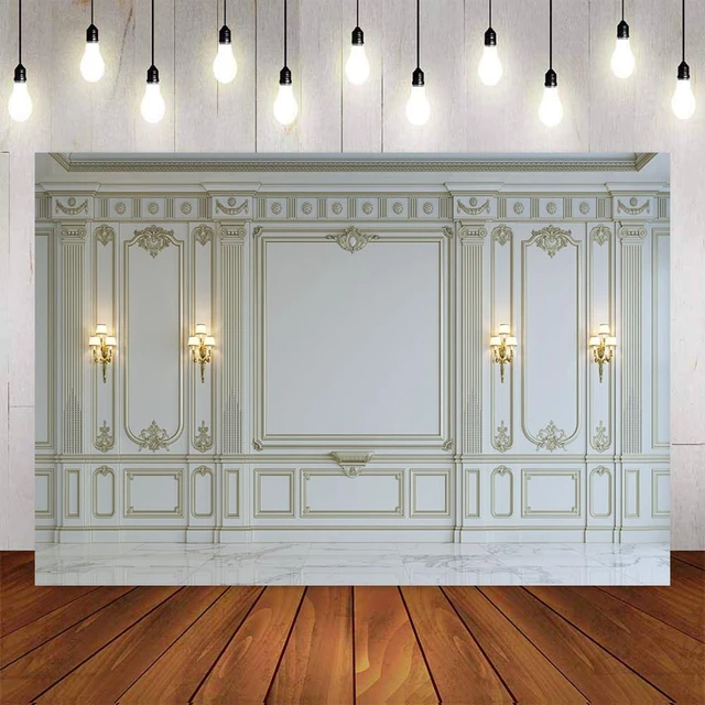 Photography Backdrop White Classic Wall Door Lamplight Palace Background  Decor Backdrop Photo Studio Banner - Backgrounds - AliExpress