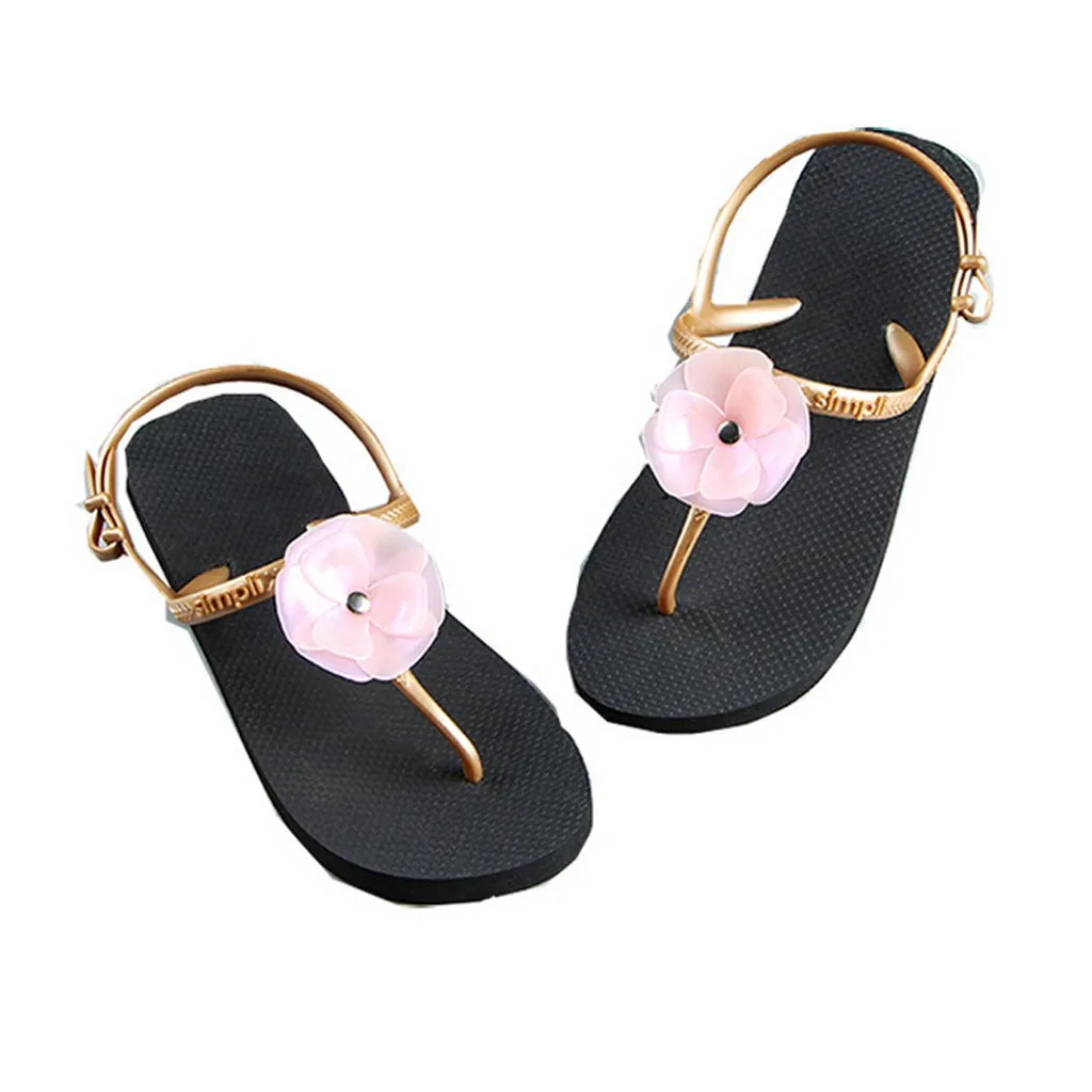 

SAGACE Women's Sandals Flowers Casual Beach Slippers shoes woman women\x27s shoes women comfy platform sandal shoes Summer Apl29