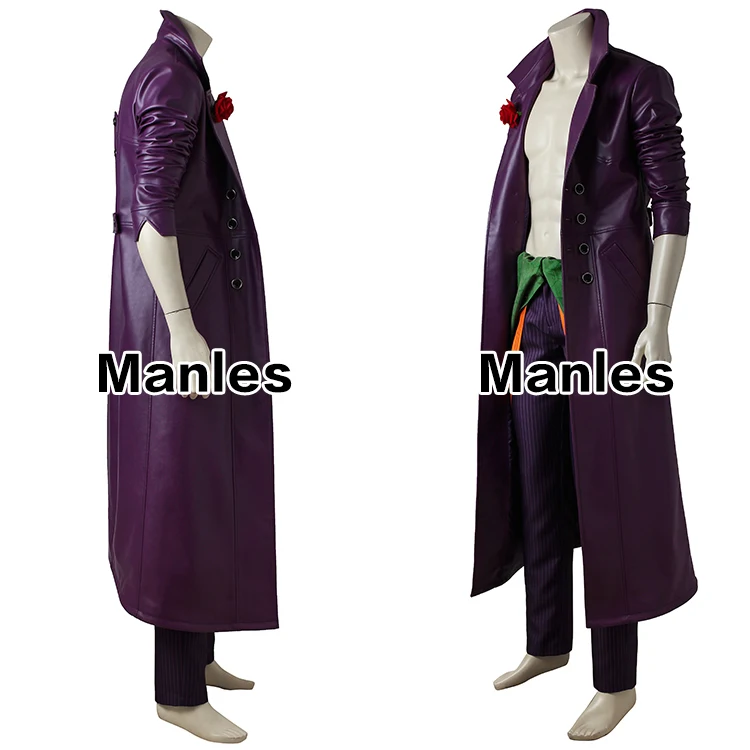 Injustice 2 Joker косплей костюм на Хэллоуин INJUSTICE2 игровой наряд на карнавал фиолетовый костюм Injustice League взрослое Мужское пальто