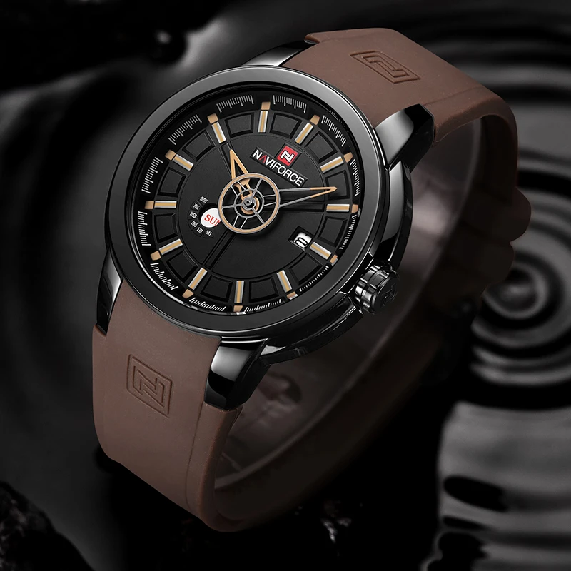 Мужские s часы Топ люксовый бренд NAVIFORCE мужские уникальные спортивные кварцевые с
