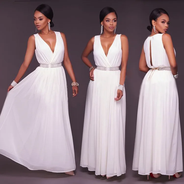ZTVitality летнее женское длинное платье 2018 новейшее белое шифоновое модное Vestidos
