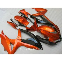 Комплект обтекателей для Suzuki K8 K9 GSXR 600 700 2008 2009 2010 GSXR600 GSXR750 08 09 10 Черный Медь ABS Обтекатели 62-24