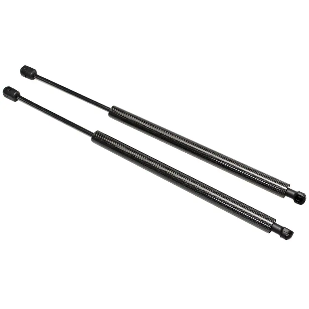 Black Carbon Fiber 1 пара автоматическая задняя дверь багажник загрузки газовые стойки пружинный подъемник поддержка для NISSAN QASHQAI Закрытая внедорожная машина /02-530 мм - Цвет: Black Carbon Fiber