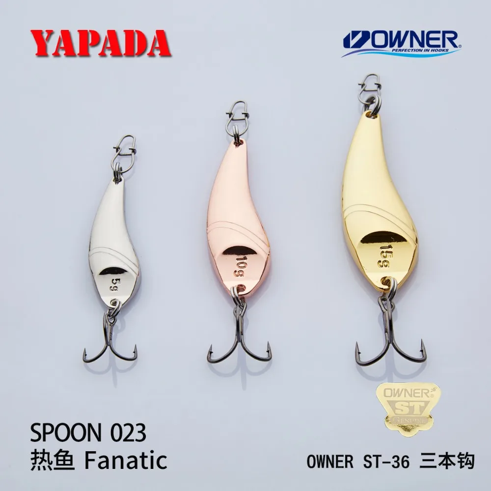YAPADA ملعقة 023 المتعصب مالك خطاف ثلاثي 5g-10g-15g 40-48-56mm ريشة ملعقة معدنية متعدد الألوان الصيد السحر YAPADA ملعقة 023 المتعصب مالك خطاف ثلاثي 5g-10g-15g 40-48-56mm ريشة ملعقة معدنية متعدد الألوان الصيد السحر