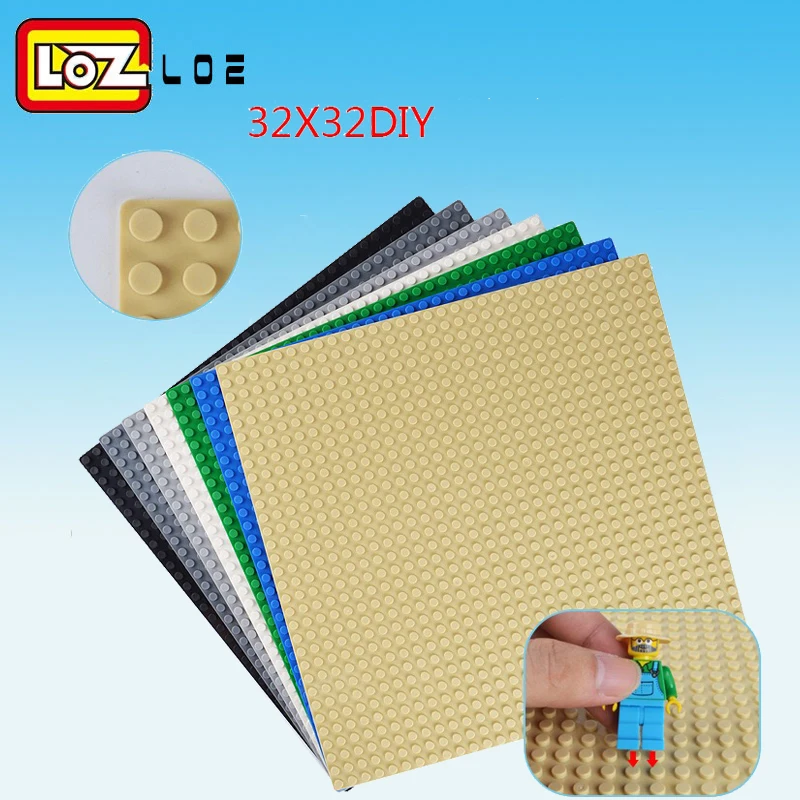 

Compatible with most of brand except loz Colors 32*32 Dots Base Plate For Small Bricks Baseplate Board DIY Building Blocks