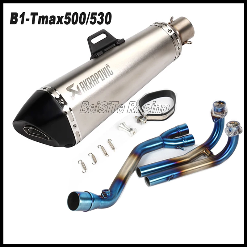 Слипоны для Yamaha TMAX 530 500 TMAX530 TMAX500 2008 2016 мотоцикл Akrapovic глушитель Escape полная